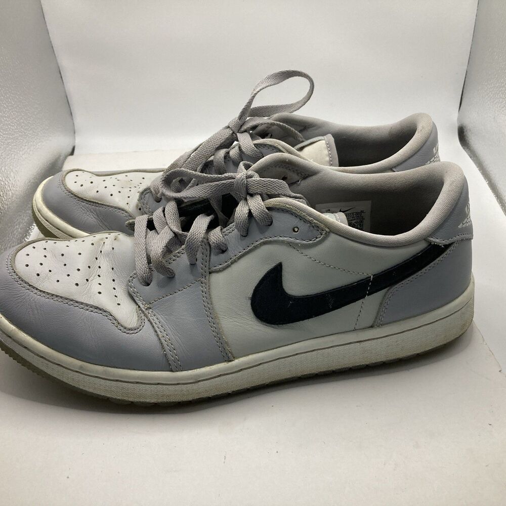 Nike Air Jordan 1 Low G Golf Shoes Wolf Grey DD9315-002 Men's Leather Uppers - Picture 6 of 8